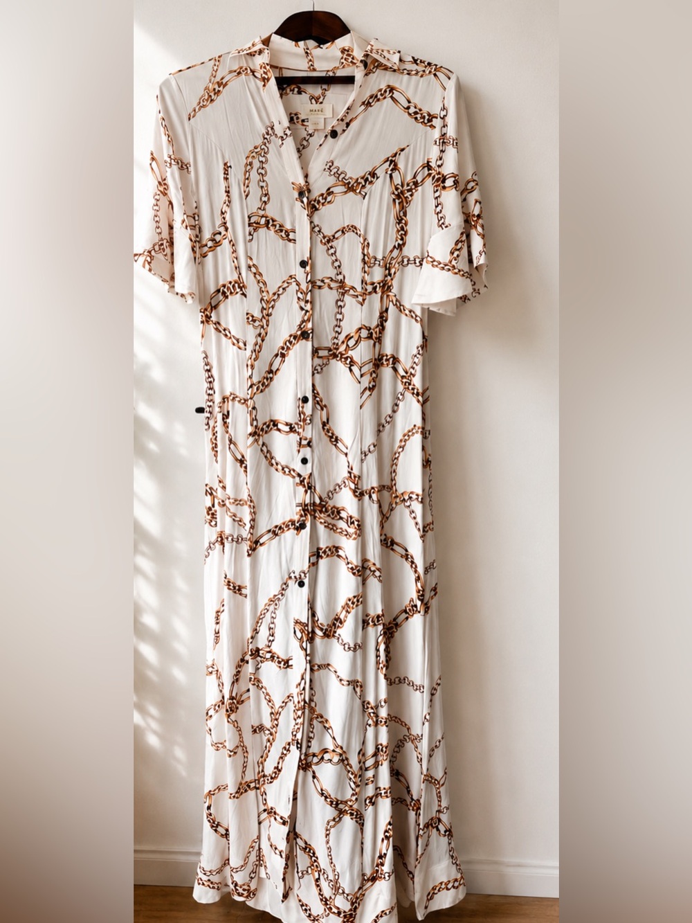 Maeve by Anthropologie Chain Print Maxi Dress – Size Small